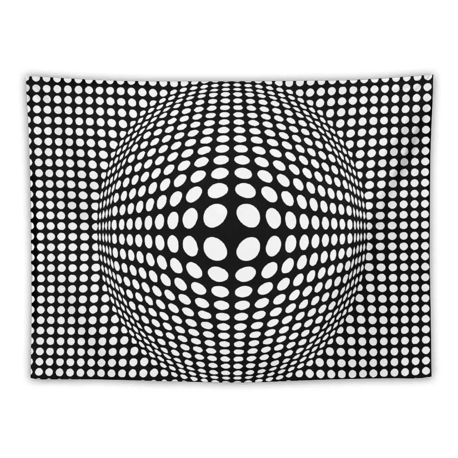 

Black And White Victor Vasarely Style Optical Illusion Tapestry Japanese Room Decor Wall Decor Home Supplies Tapestry
