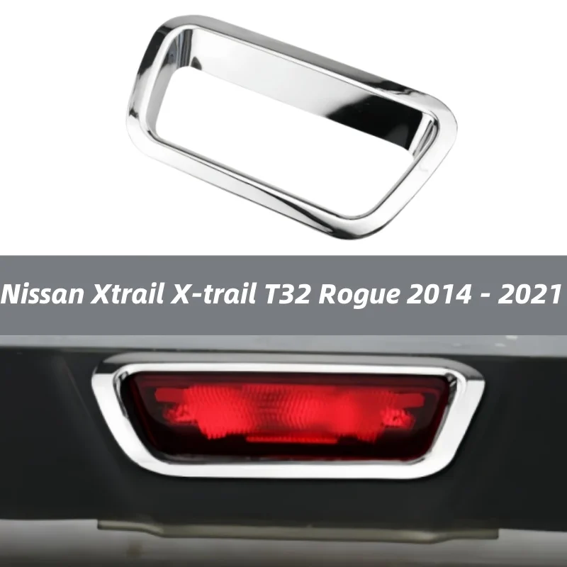 

For Nissan X-Trail XTrail T32 Rogue 2014- 2021 Car ABS Detector Frame Sticker Rear Brake Lamp Light Trim Cover Accessories