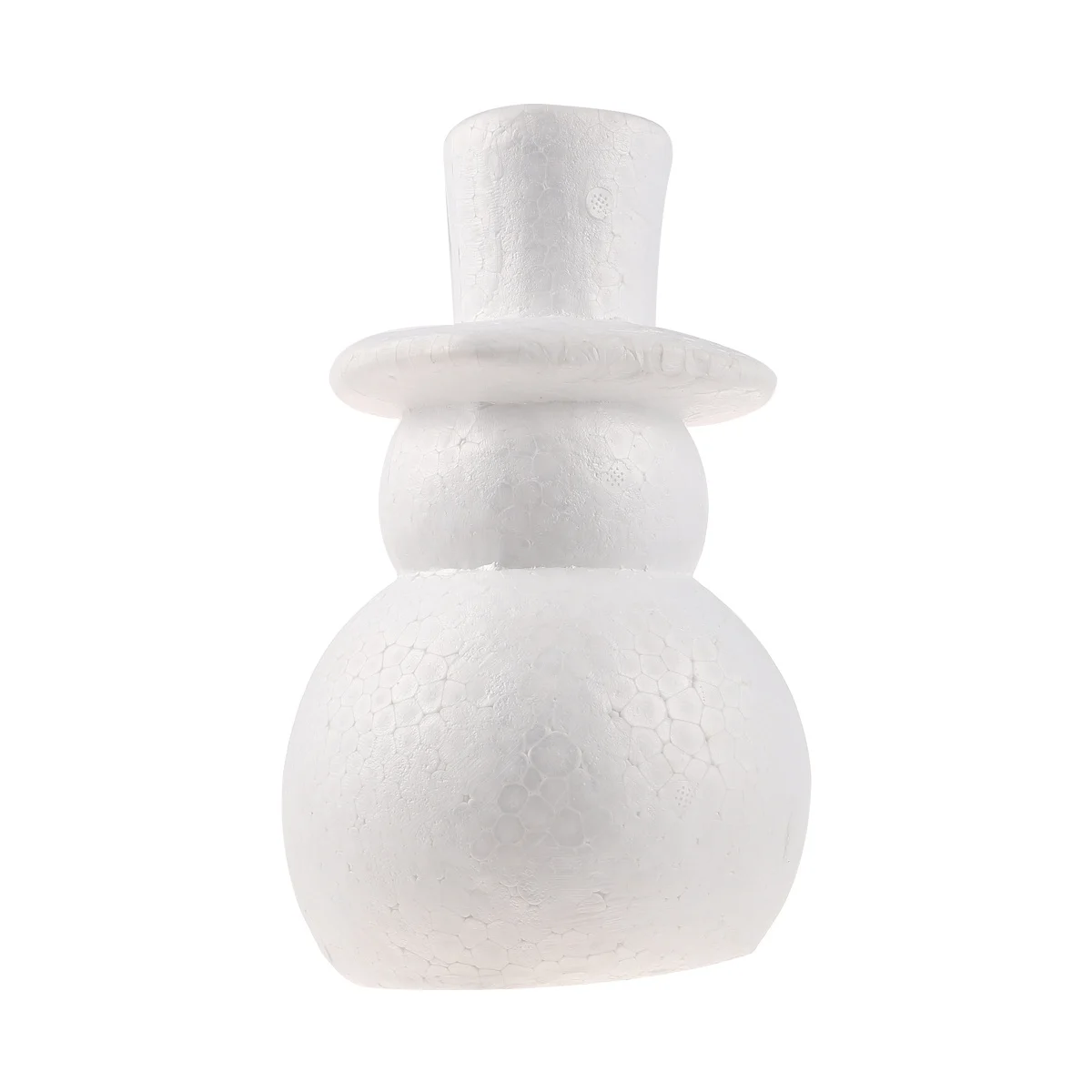 

1Pcs Christmas Unfinished Snowman DIY Craft White 25cm Home Party Decor Lightweight Easy Storage Unfinished Snowman