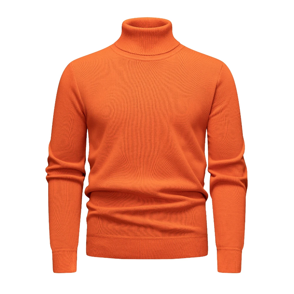 COODRONY Brand Men's Sweaters A&W Thick Warm Turtleneck Sweater With Liner Solid Color Soft Pullover Men Clothing XXS - XL 5087