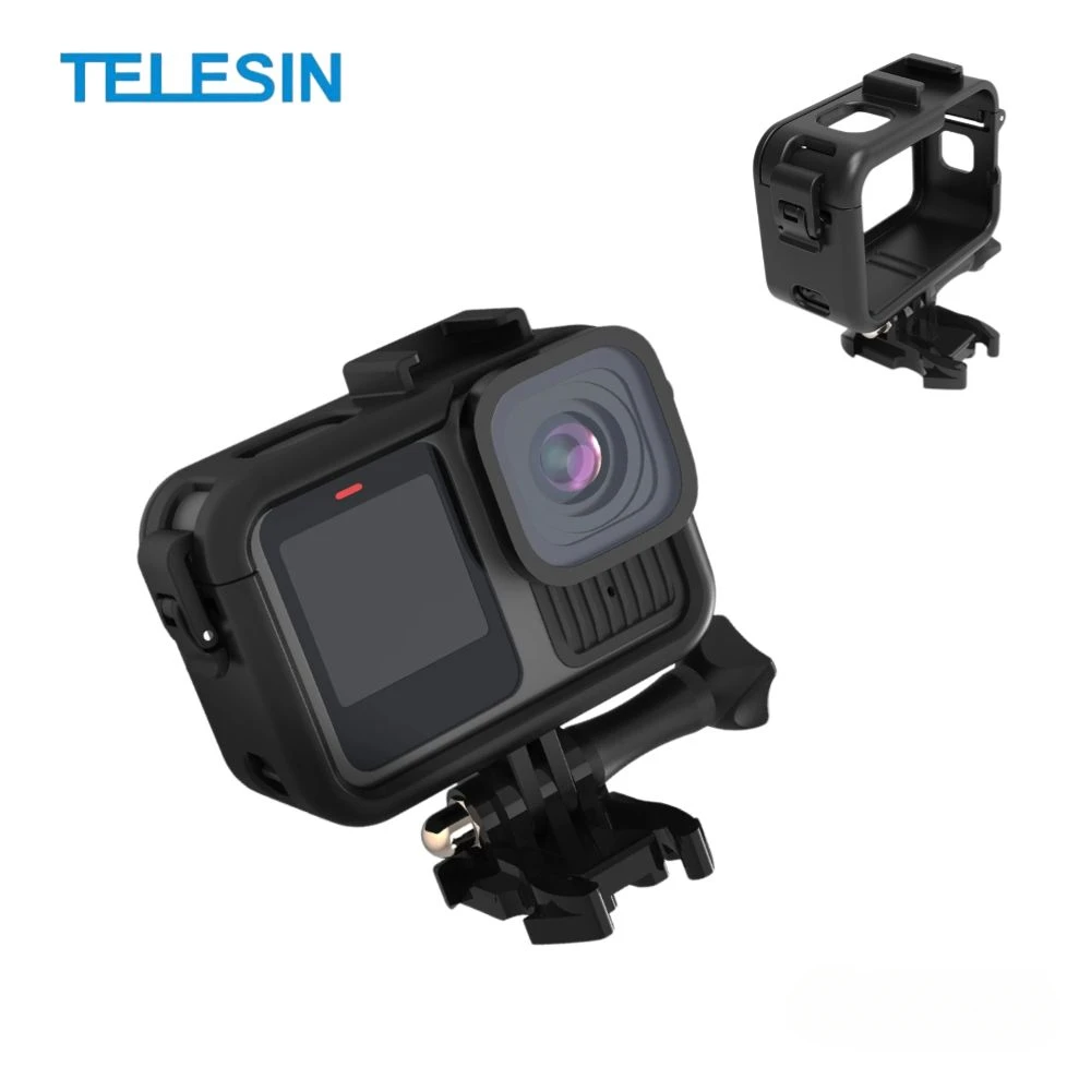 

TELESIN Universal Protective Cage for Gopro Hero 13 12 11 10 9 360-Degree Protection Plastic Frame Action Camera Accessories