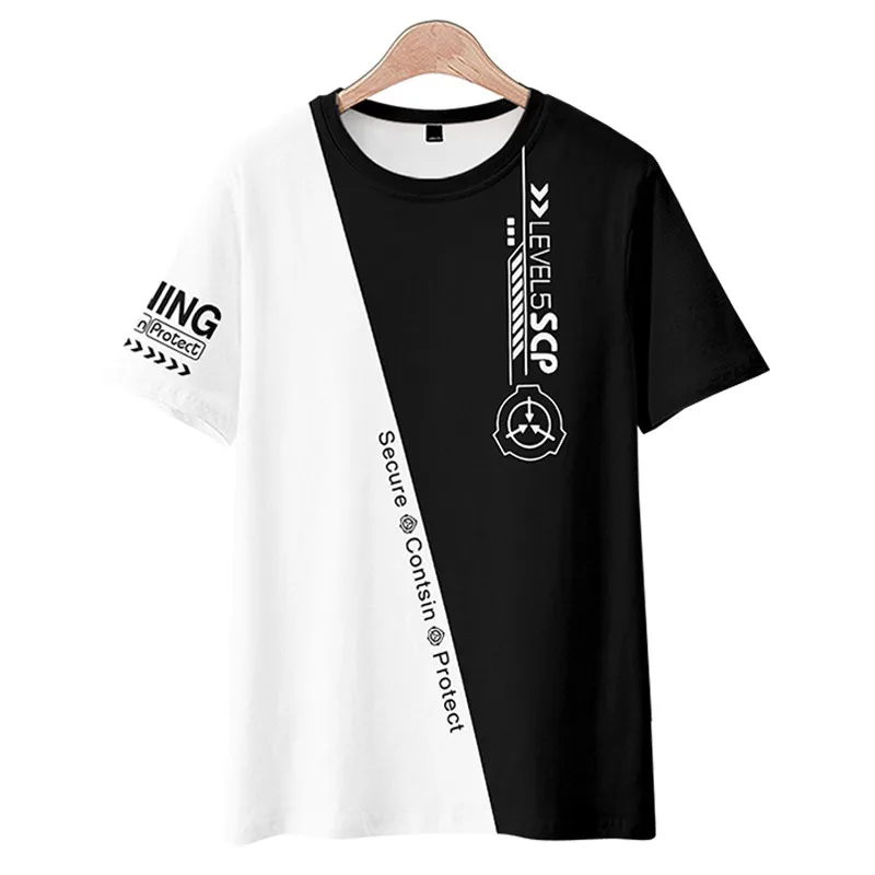 

Scp Foundation 3D T Shirt Women Men Unisex Summer Fashion Short Sleeve Tshirt Graphic Tees Streetwear Cosplay Anime Clothes
