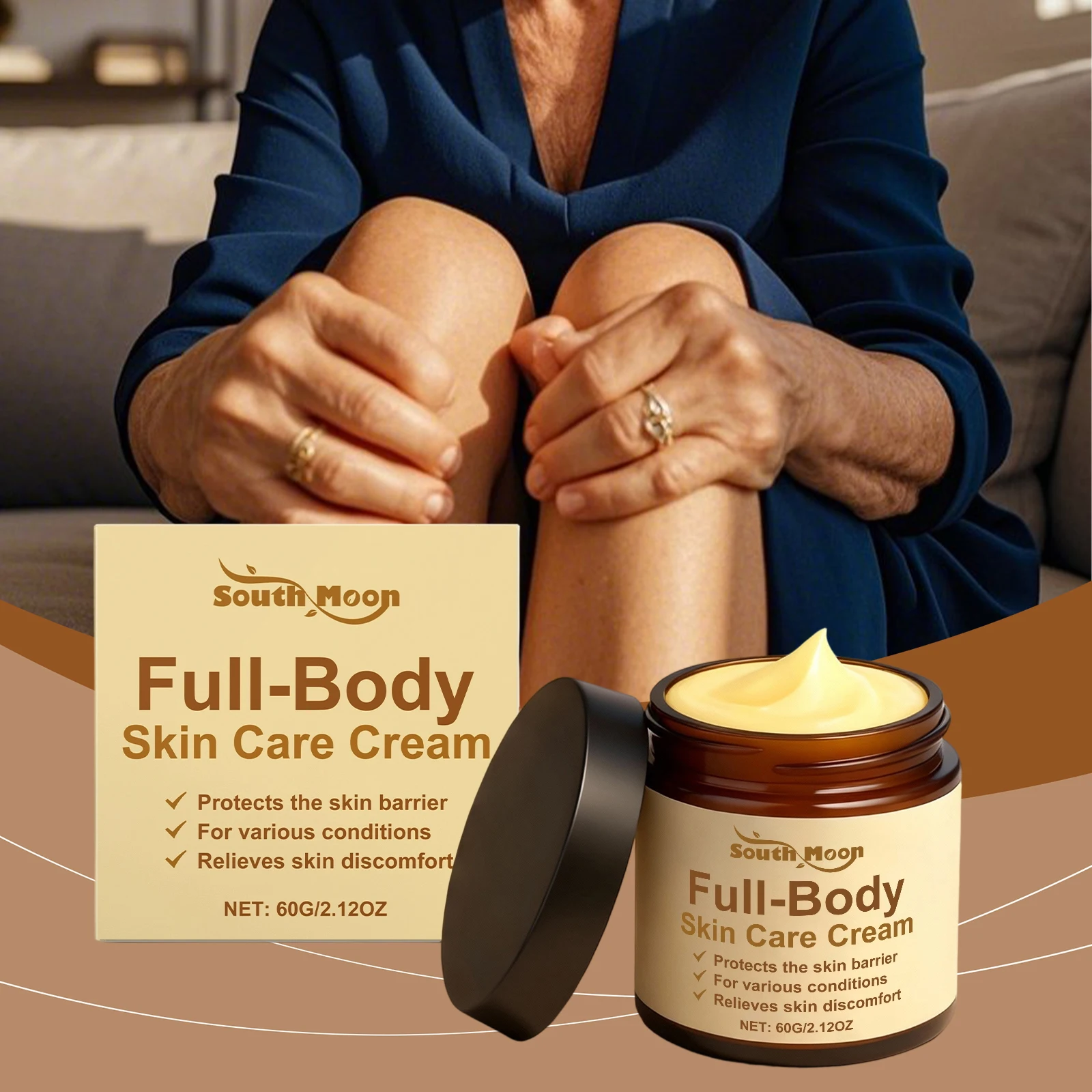 

Skin Care Cream-Gentle Nourishment for Tender Smooth Skin, Moisturizes & Protects Skin Barrier, Ideal Body Cream for Daily Care