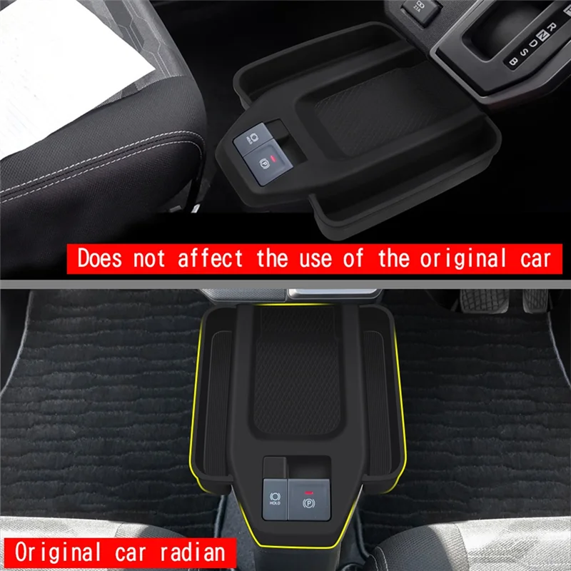 A75F-Car صندوق تخزين وحدة التحكم المركزية صندوق تخزين من السيليكون لدايهاتسو تافت 2024 اكسسوارات السيارات الداخلية