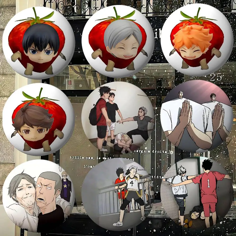 أمين H-Haikyuu شارات صفيح لينة زر دبوس بروش شارة معدنية مخصصة مجوهرات اكسسوارات قبعة حقيبة التلبيب #3