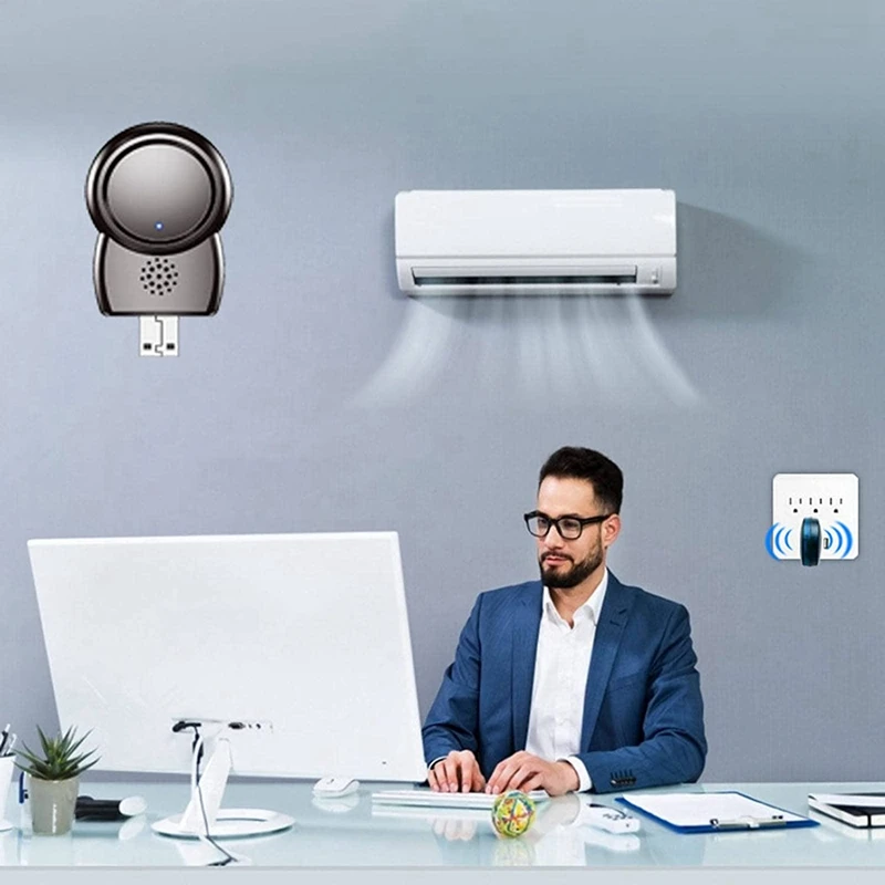 Control remoto inteligente infrarrojo inalámbrico Mini USB todo en uno para dispositivos RF infrarrojos, DVD de aire