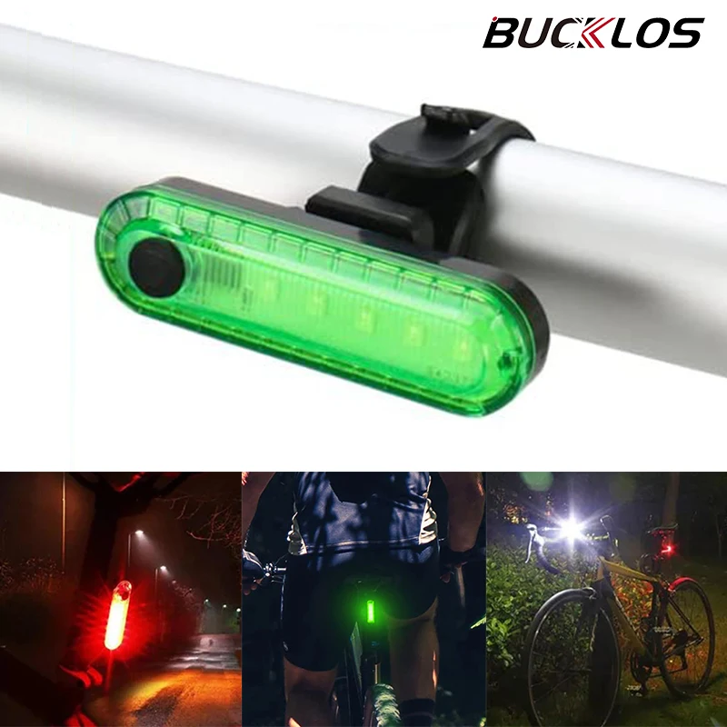 BUCKLOS illuminazione per bici luce per bicicletta lampada anteriore e posteriore fanale posteriore a LED fanale posteriore per bicicletta