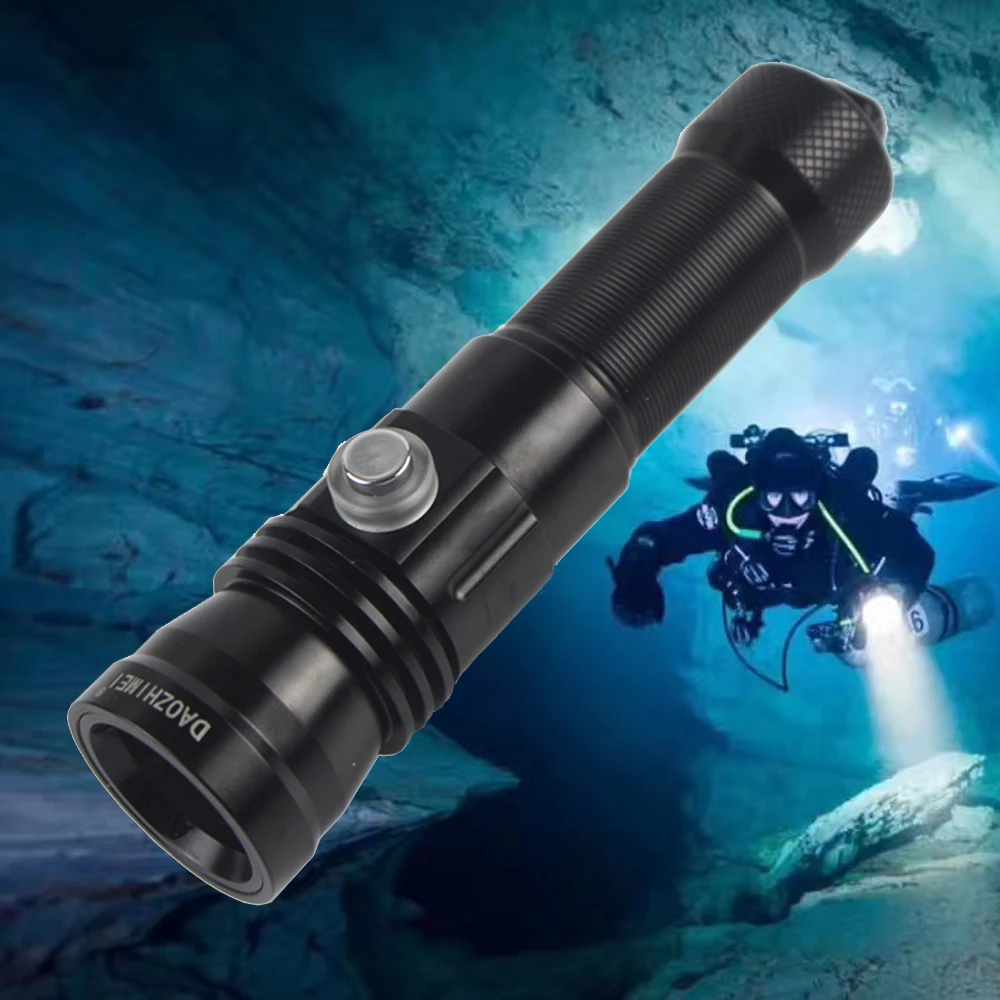 High Power Professional diving lighting flashlight Underwater 251Meter Waterproof Portable diving flashligh 5 Modes dive lamp