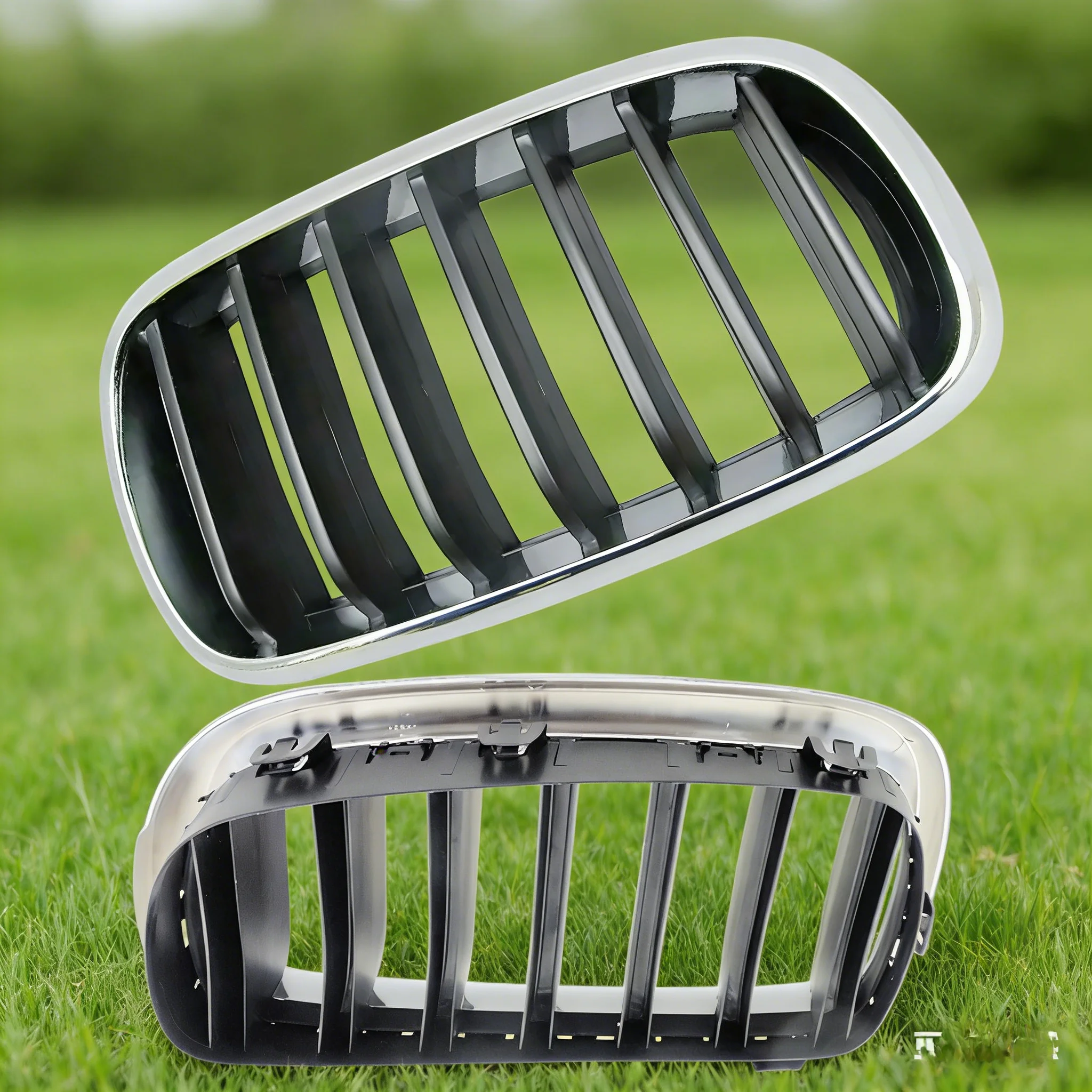 

Передняя решетка почек автомобиля, хромированная и черная для BMW X5 X6 F15 F16 F85 F86 M Sport 2013-2017 51117294485 51117294486