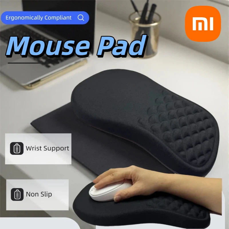 

Xiaomi Ergonomic Wrist Rest Mouse Non Slip High Elastic Memory Cotton Mousepad Comfortable Wrist Support For PC Laptop Computer