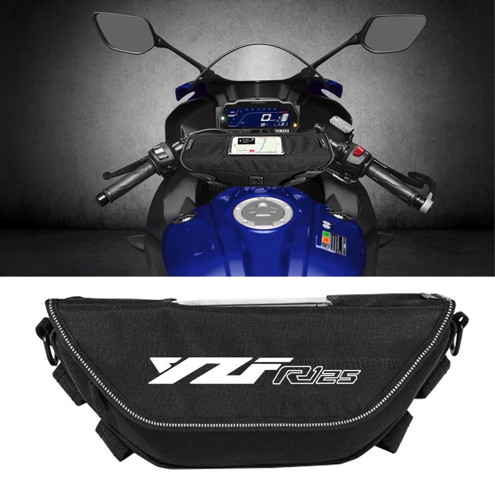 For YZF R125 2008 YZFR125 2009 2010 2011 2012 2012 2014 2013 2015 2016 2018Waterproof motorcycle handlebar travel navigation bag