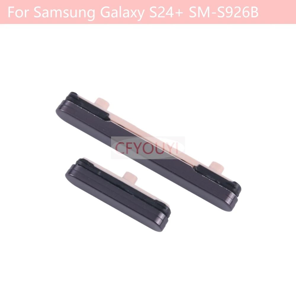 10 set/lot For Samsung Galaxy S24 S921 / S24+ S926 / S24 Ultra S928 Power Button & Volume Side Key Button Keys Black Color