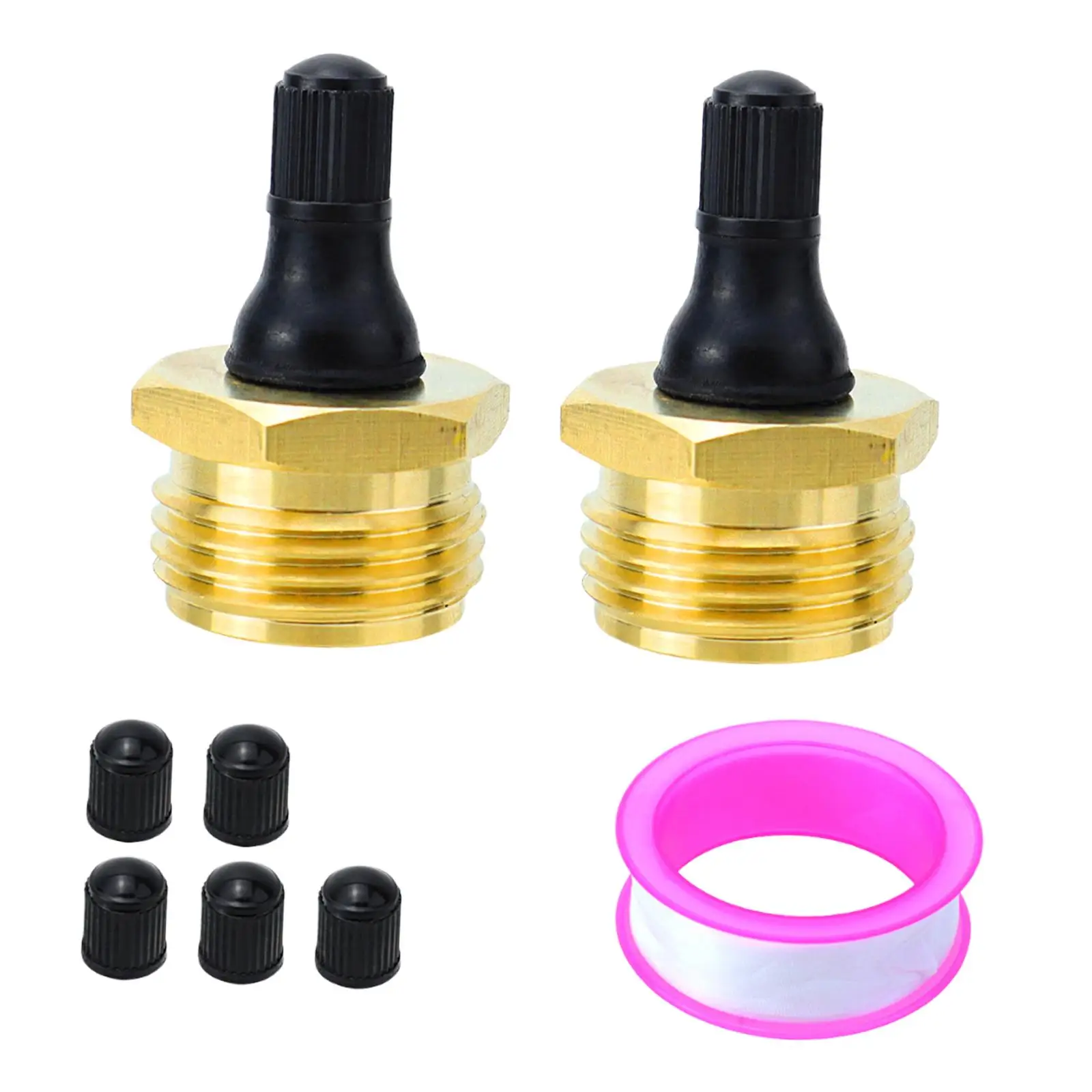 

2 Pieces RV Brass Blow Out Plug Easy Installation for Boats Travel Trailers Sprinkler Systems Drip Irrigation Units Garden