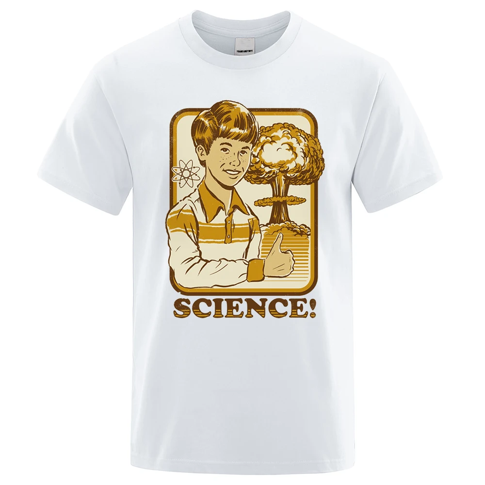 

M Science! Variant Creativity Comics Print T Shirts Male Fashion Loose T-Shirts Casual O-Neck Streetwear Fashion Loose Mens Tops
