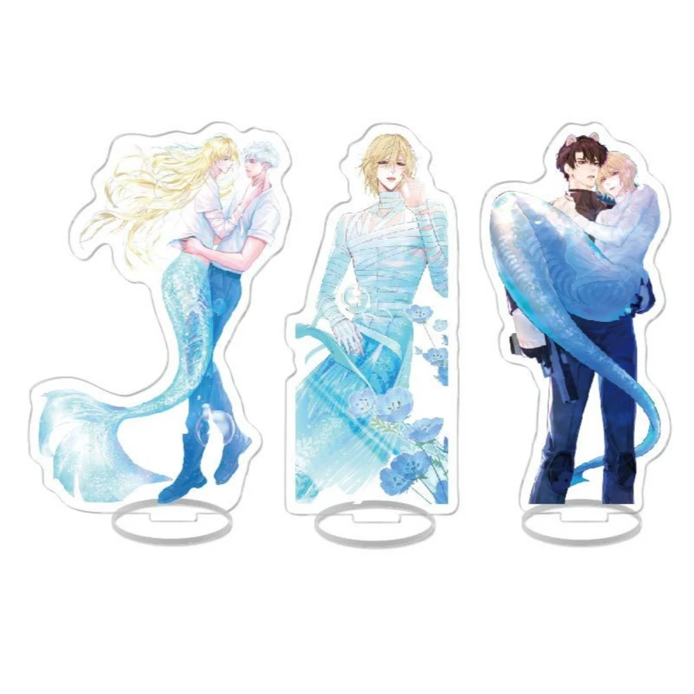 Anime Falling Merman Acrylic Plaque Campus Love Novel Role Play Randi Character Stand Model Desktop Display Fan Periphery Gifts