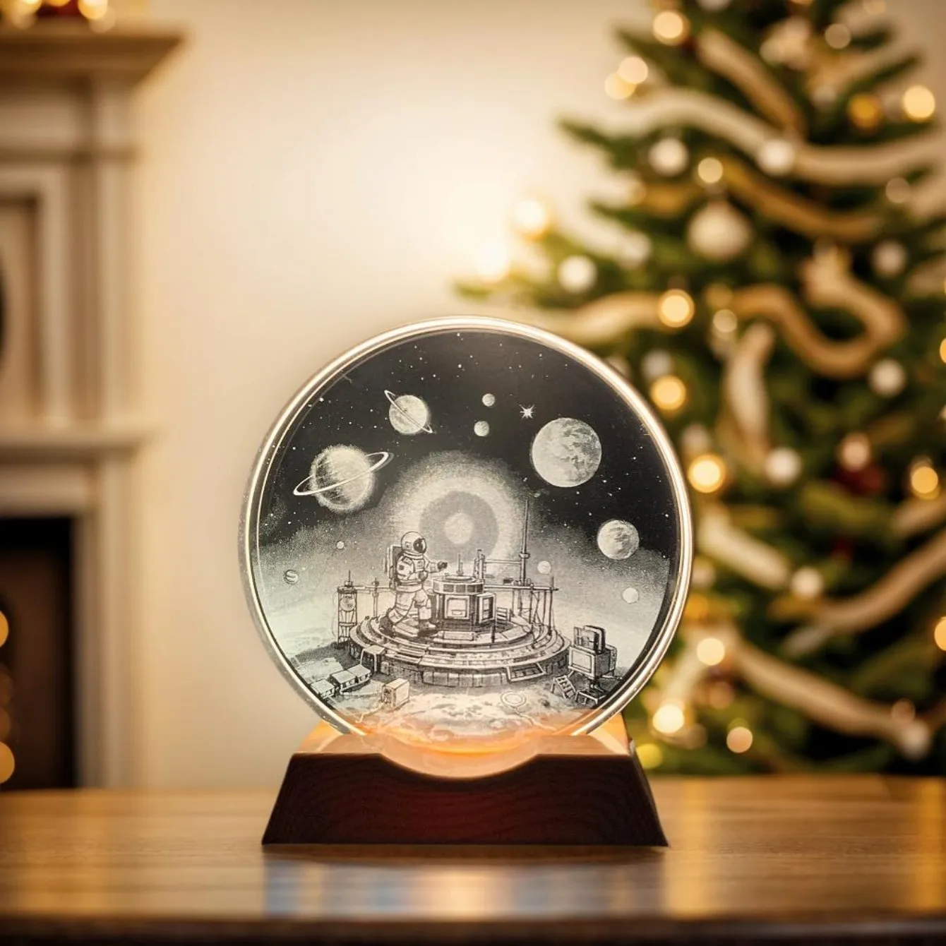 

Светодиодная ночная лента Space World Crystal, стеклянная декоративная лампа, подходит для спален, гостиной, дня рождения и мамы