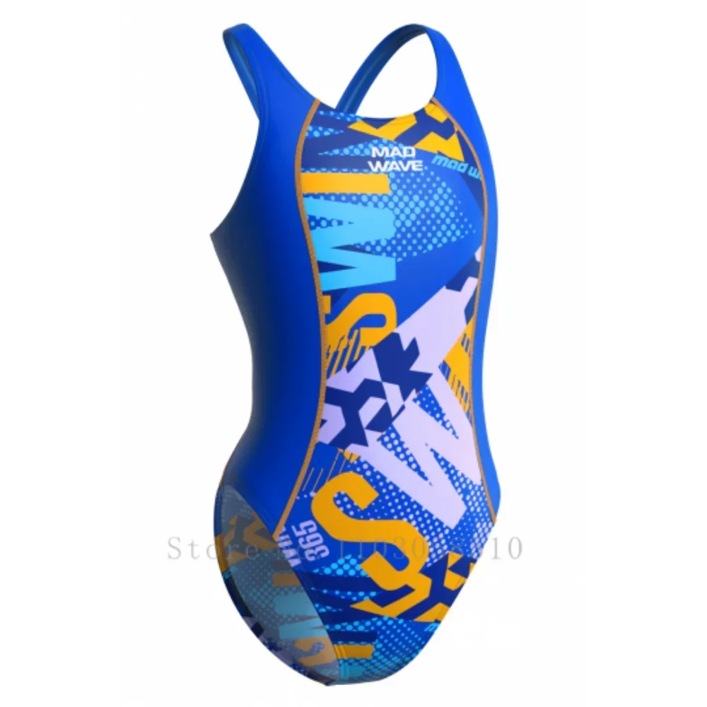 mad wave sport One Piece Swimsuit Women New 2020 Competition Swimwear Patchwork Racing Triathlon Swimming Suit for Women view 4