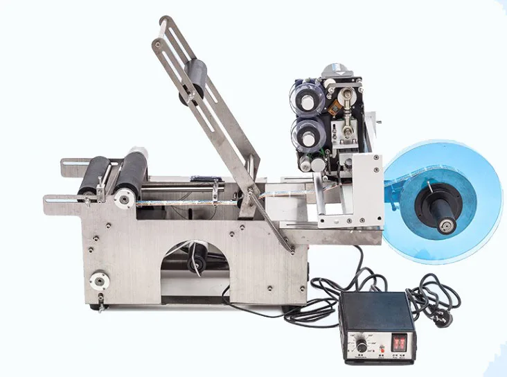 MT-50 Taletop Semi Automatic Round  Bottle Laeling Machine With Date Code Printer