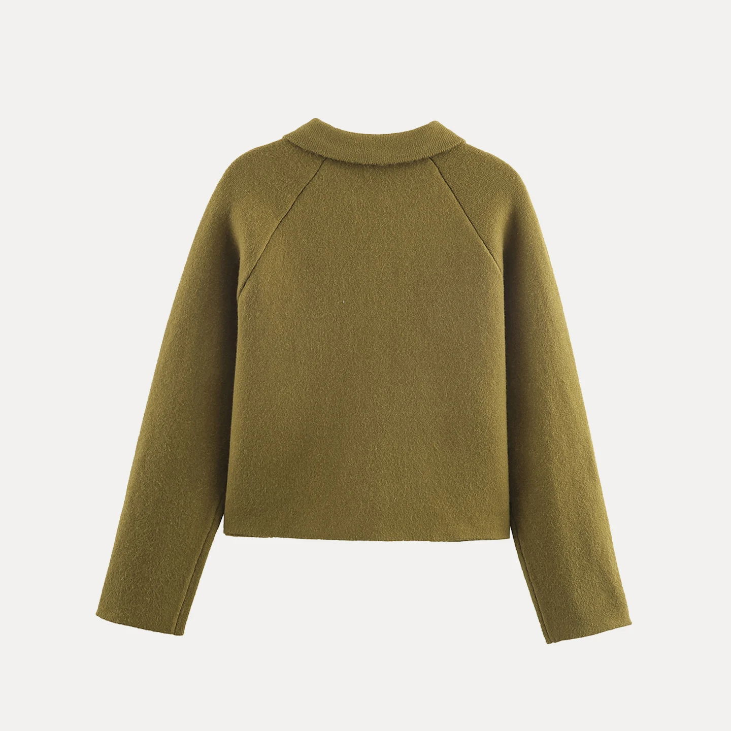 Modieus gebreid vest met rits voor dames, herfst 2025, Ele Personali, all-match, lange mouwen, vest voor meisjes