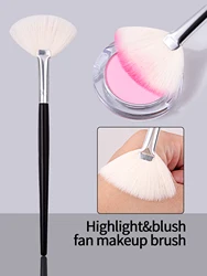 1PC High Grade Highlighter brush makeup accessories Cosmetics Fan Shape Makeup Brush highlighter makeup brush Powder Brush