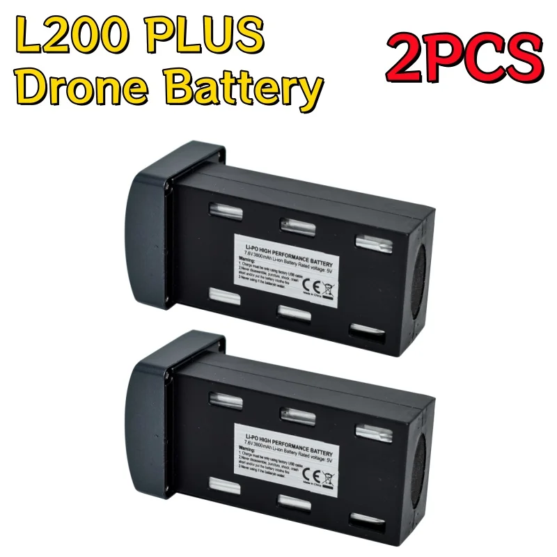 2PCS L200 PLUS 7.6V 3800MAh About 25min Fly Time Original L200 PLUS MAX RC Quadcopter Battery Accessory Parts