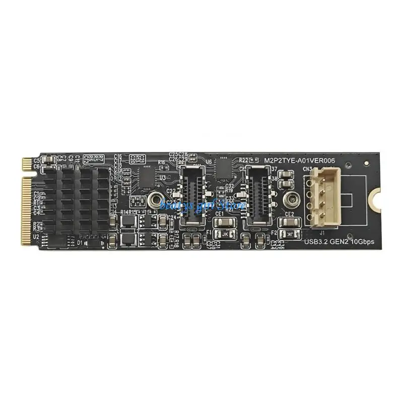 C7AB Two Outlet Type C 10Gbps Extension Board For PCIe M associations Matching USB 3 Version 2 And storage specification