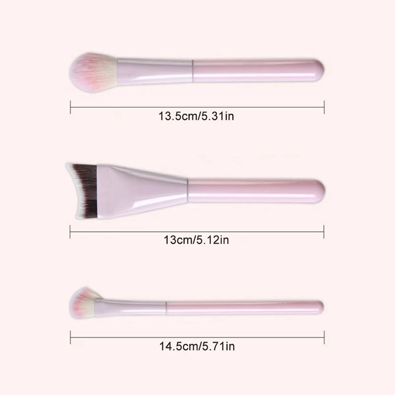 1/8 PCS Make-up Kwasten Set Oogschaduw Foundation Vrouwen Cosmetische Borstel Oogschaduw Blush Schoonheid Zacht Haar Make-up Gereedschap Met Zak