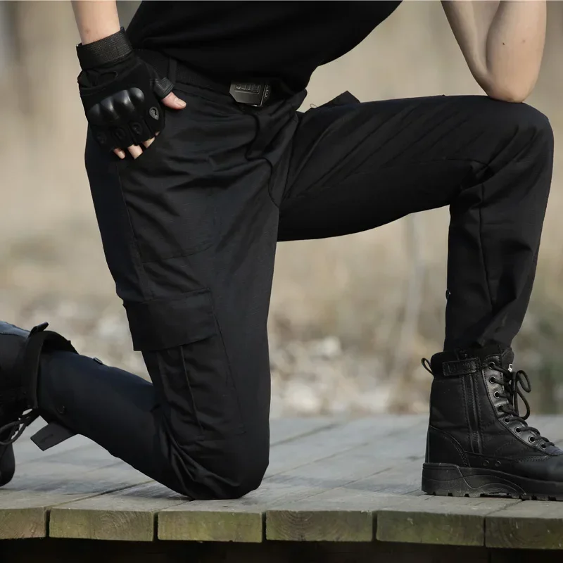 

Black Military Tactical Cargo Pants Men Army Tactical Sweatpants Men's Working Pants Overalls Casual Trouser Pantalon Homme CS