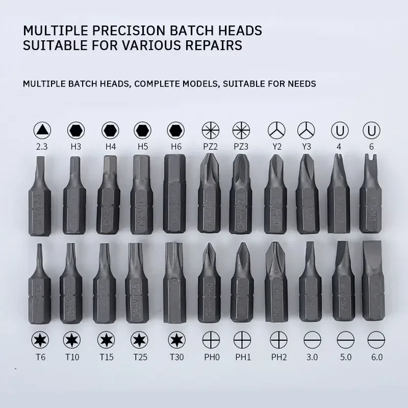 Xiaomi 38 in 1 Screwdriver Set Retractable Household Multifunctional Plum Shaped Rice Word Ratchet Screwdriver Box отверток