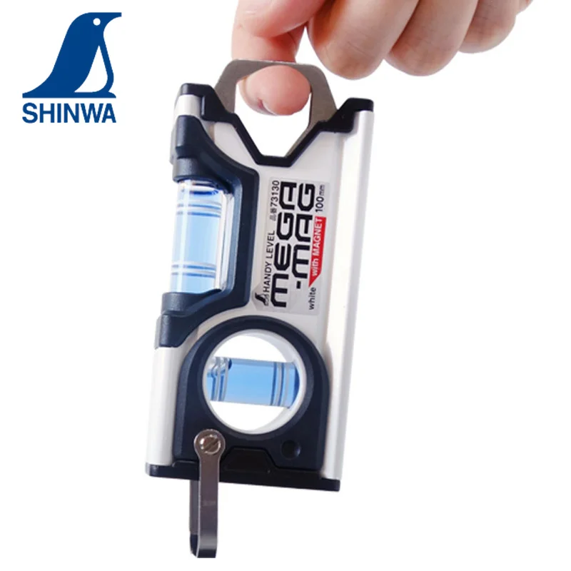 Imagem -06 - Shinwa-high Precision Nível Portátil Espírito Tubos Horizontal 45 90 ° Hook Régua Nível Bolha 10 cm 15cm 73130