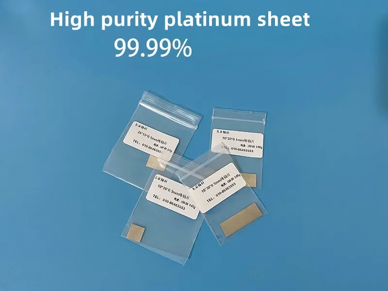 Laboratory high purity platinum sheet pt working sheet pure platinum sheet purity content 99.99 can be customized and invoiced