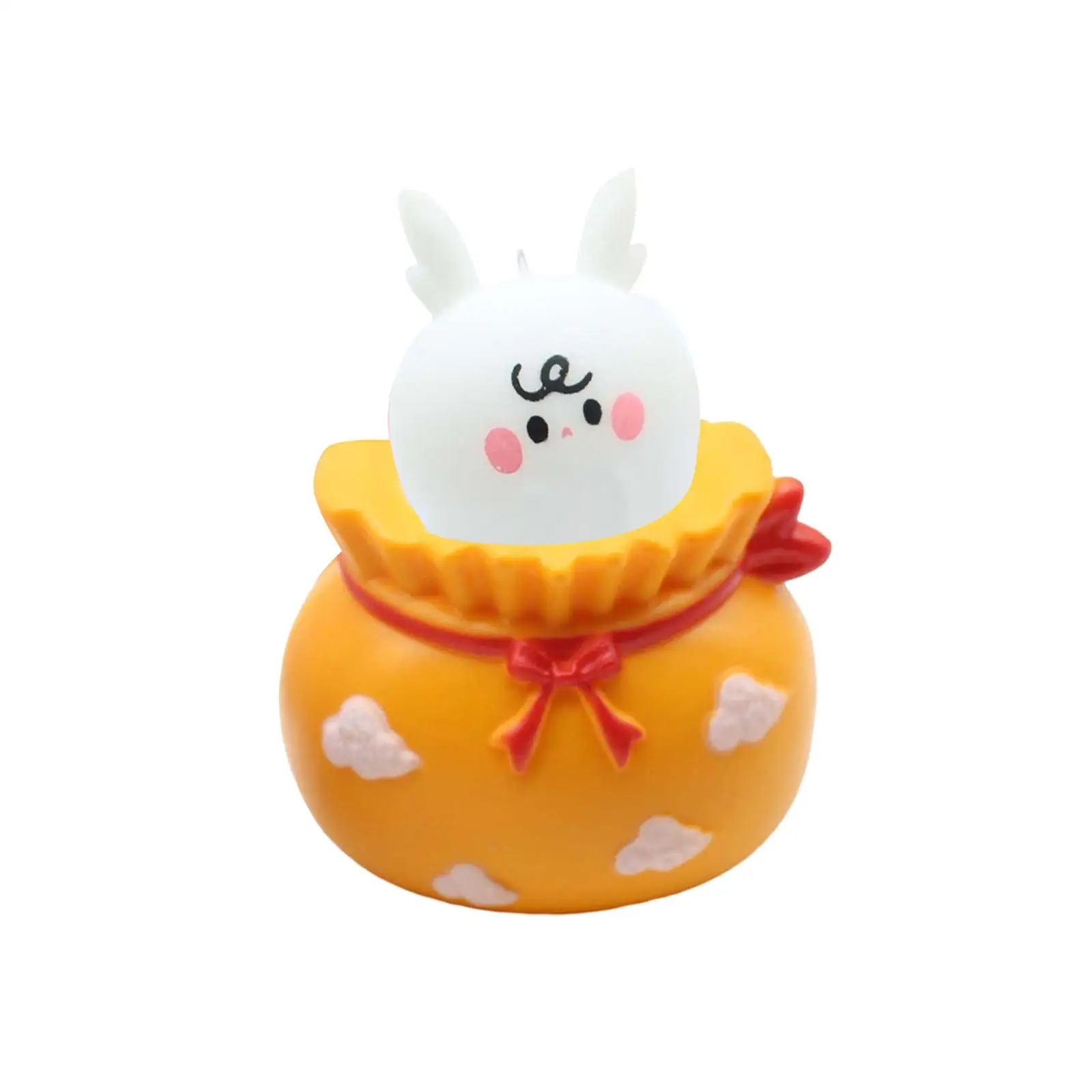 Easter Rabbits Ornaments Silicone Stress Balls Party Favors for Children Birthday Piñata Toys Spring Basket Stuffer Gifts