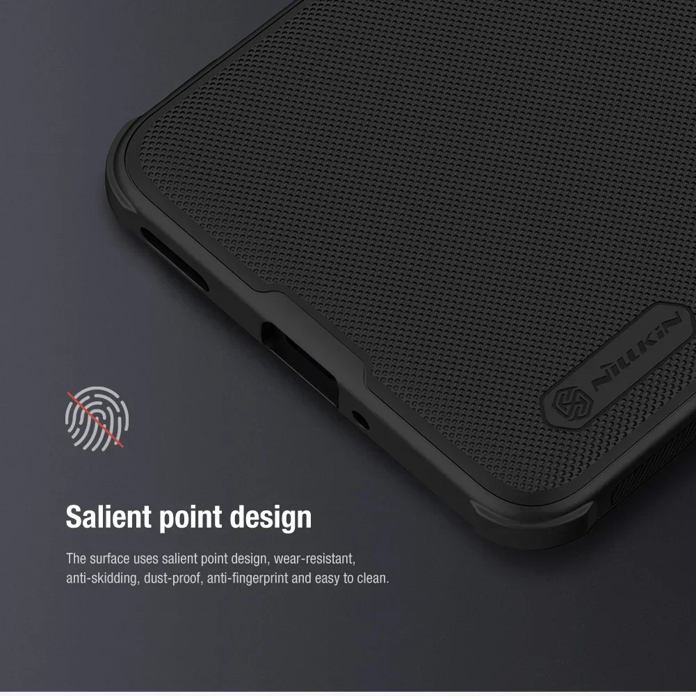 حافظة Nillkin Super Frosted Shield لهاتف Xiaomi Redmi K70 Pro، إطار ناعم من مادة TPU، كمبيوتر صلب، غطاء خلفي مقاوم للصدمات لهاتف Xiaomi Redmi K70