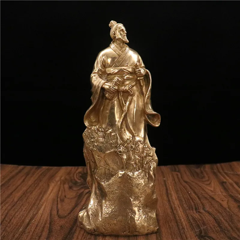 Brass of Tzu, wise Sun Wu. Bronze statue of the Spring Autumn Period military expert and founder of