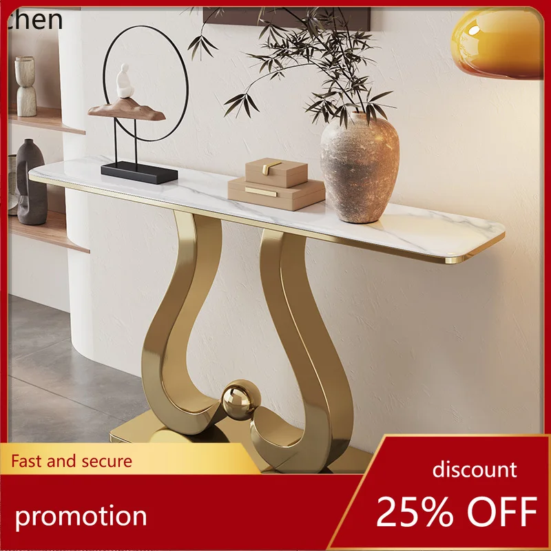 HT Light Luxury Stainless Steel Modern New Chinese Entrance Terrace Entrance Hall Entrance Cabinet View Terrace