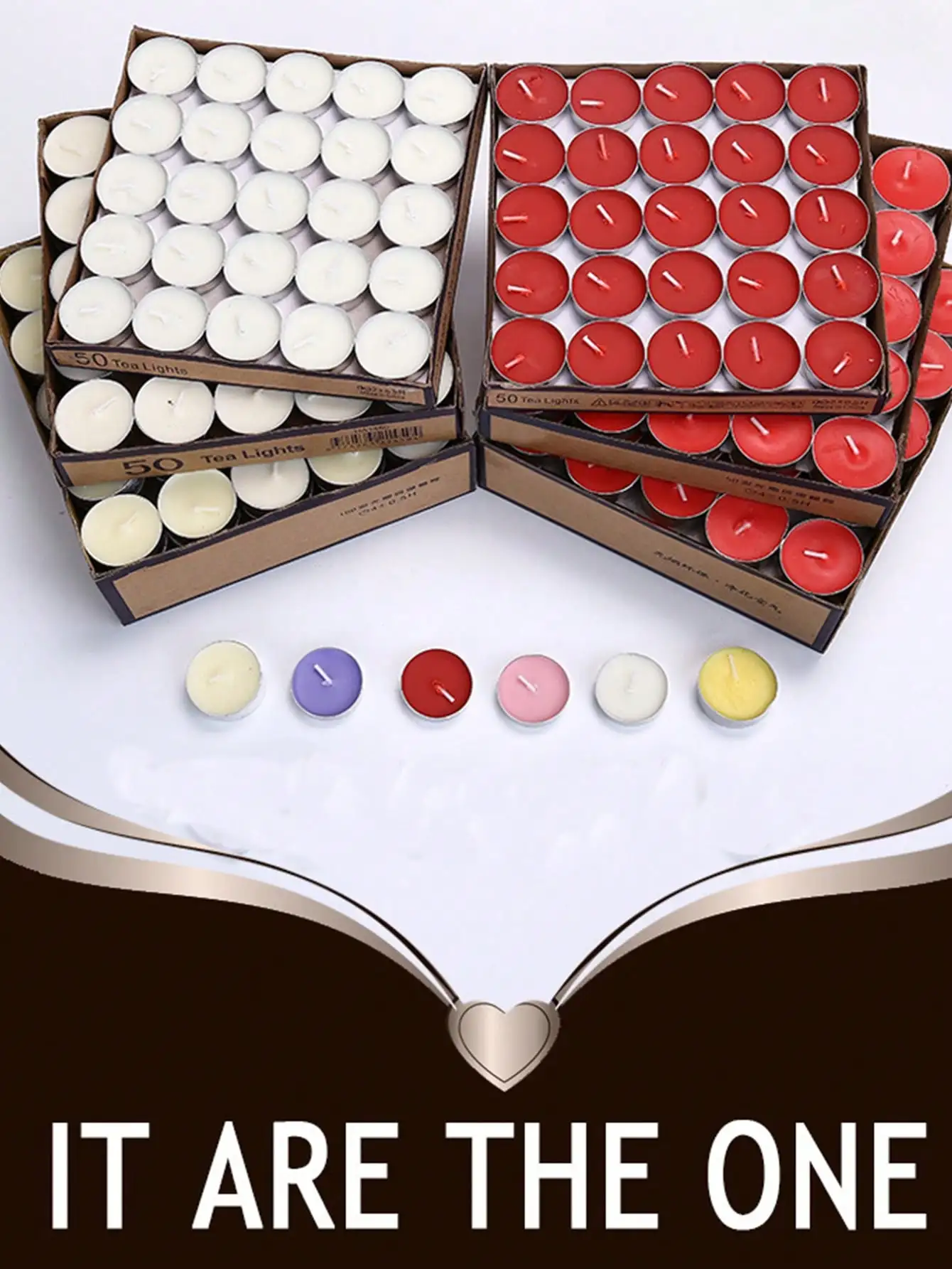 50 Stück rauchfreie Teekerzen zum Kauf, Hochzeit, Geburtstag, geruchloses schwimmendes Wachs, Großhandel