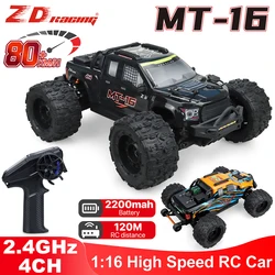 ZD Racing MT-16 RC Car 1:16 4WD 2.4GHZ 4CH 2845 Brushless Motor 80Km/h for Kids Adults