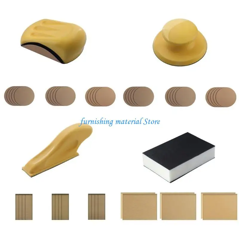 Y5GD sander-block gocciolamento del gancio porta carta vetrata porta carta vetrata strumento lucidatura a mano