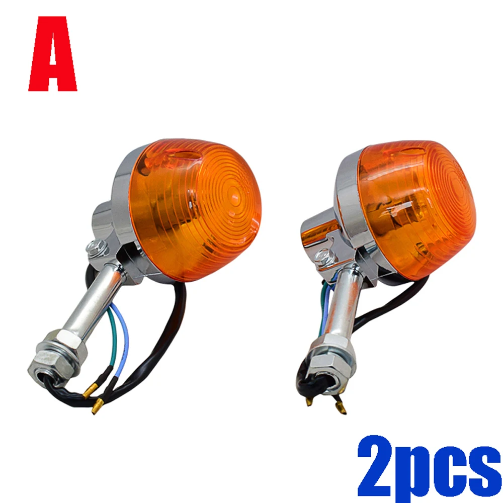 2Pcs/Lot Motorcycle Turning Lights for Jialing Lifan Honda Sundiro Dayun Benelli KTM Sym Custom Bike 125cc-250cc Signal Flashers