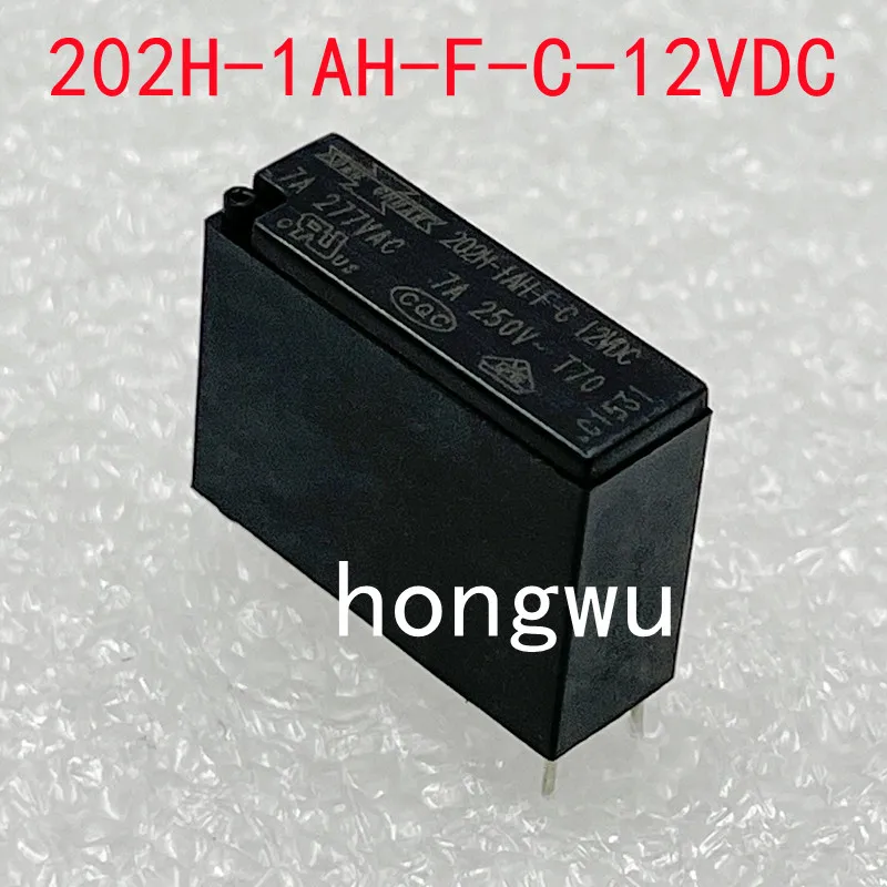 100% Original New 5PCS/ 202H-1AH-F-C-12VDC relay 7A 4pins