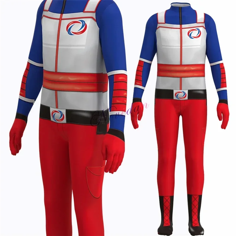 Henry Danger Superheo Outsuit pour enfants, costume de cosplay pour garçons, fête d'anniversaire, Halloween, MN11