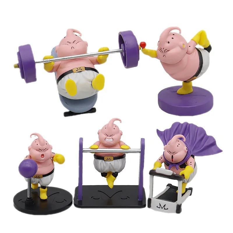 Dragon Ball Majin Buu Action Figure Anime Periphery Pvc Doll Toys Cartoon Muscle Model Ornaments Cute Children Birthday Gift Hot