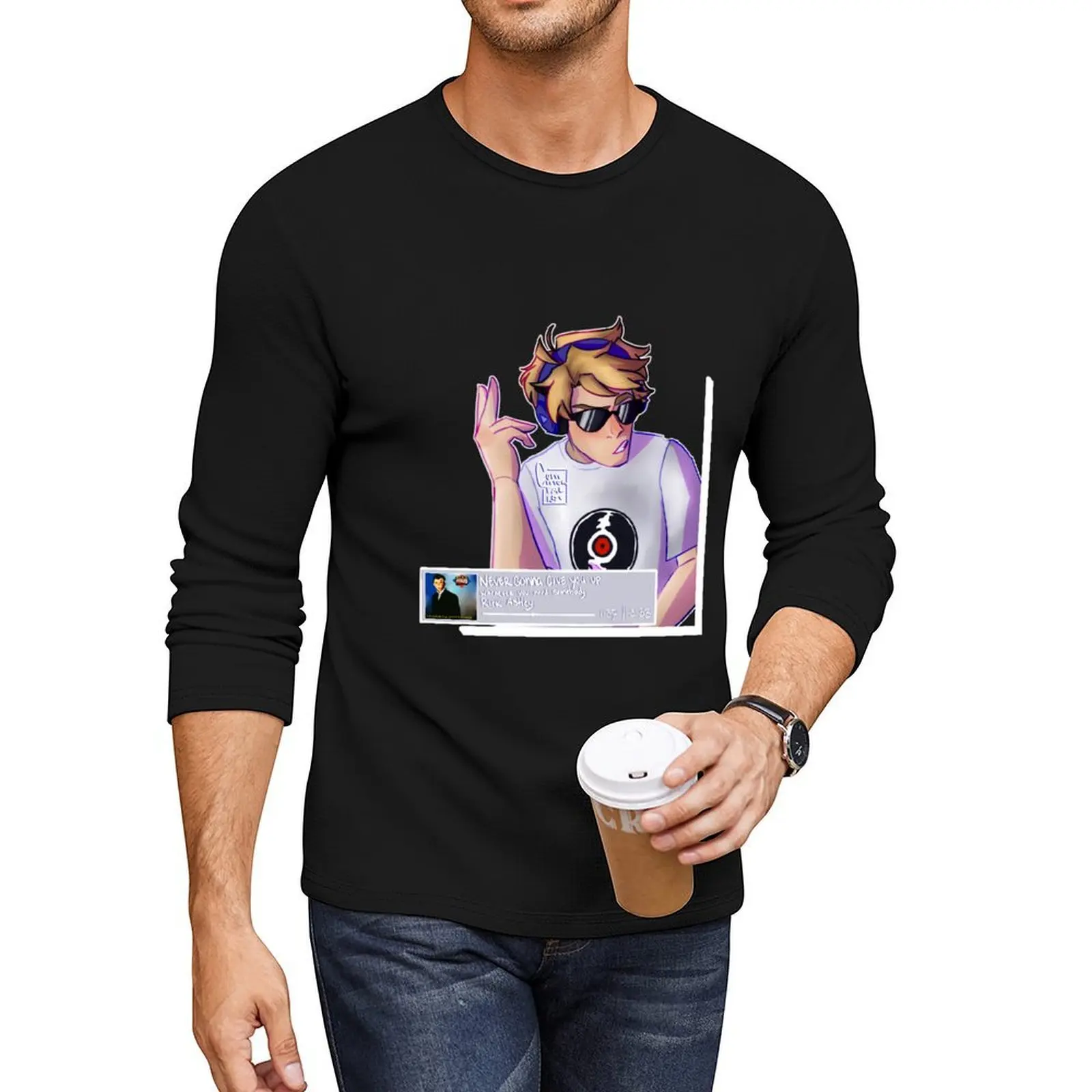 

Dave Strider by Commortalis PlayBox Long T-Shirt aesthetic clothes boys t shirts anime Tee shirt t shirts for men cotton