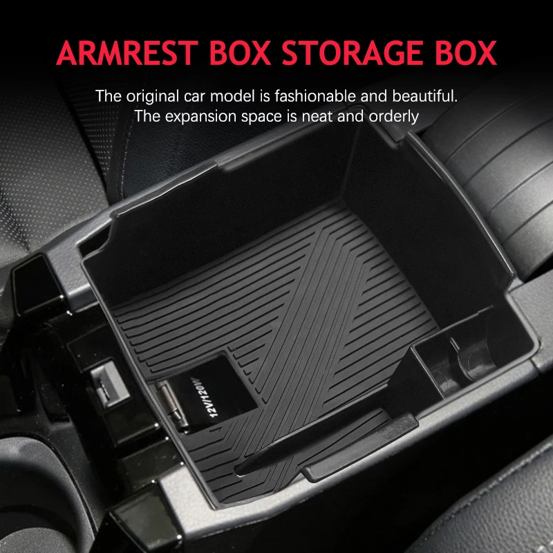 

Car Central Armrest Storage Box Center Console Flocking Organizer for Toyota Corolla E210 2019 2020 2021 2022 Cross Levin
