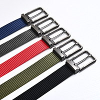 Fashion Mens PIN Needle Buckle Business Lesiure Canvas Belts Breathable Unisex Jeans Accessories Outdoor Casual Cinto 125cm