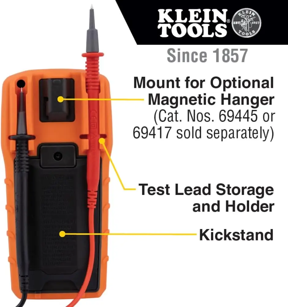 Multímetro digital de rango automático, voltaje CA/CC de 600 V, corriente de 10 A, resistencia de 50 MΩ