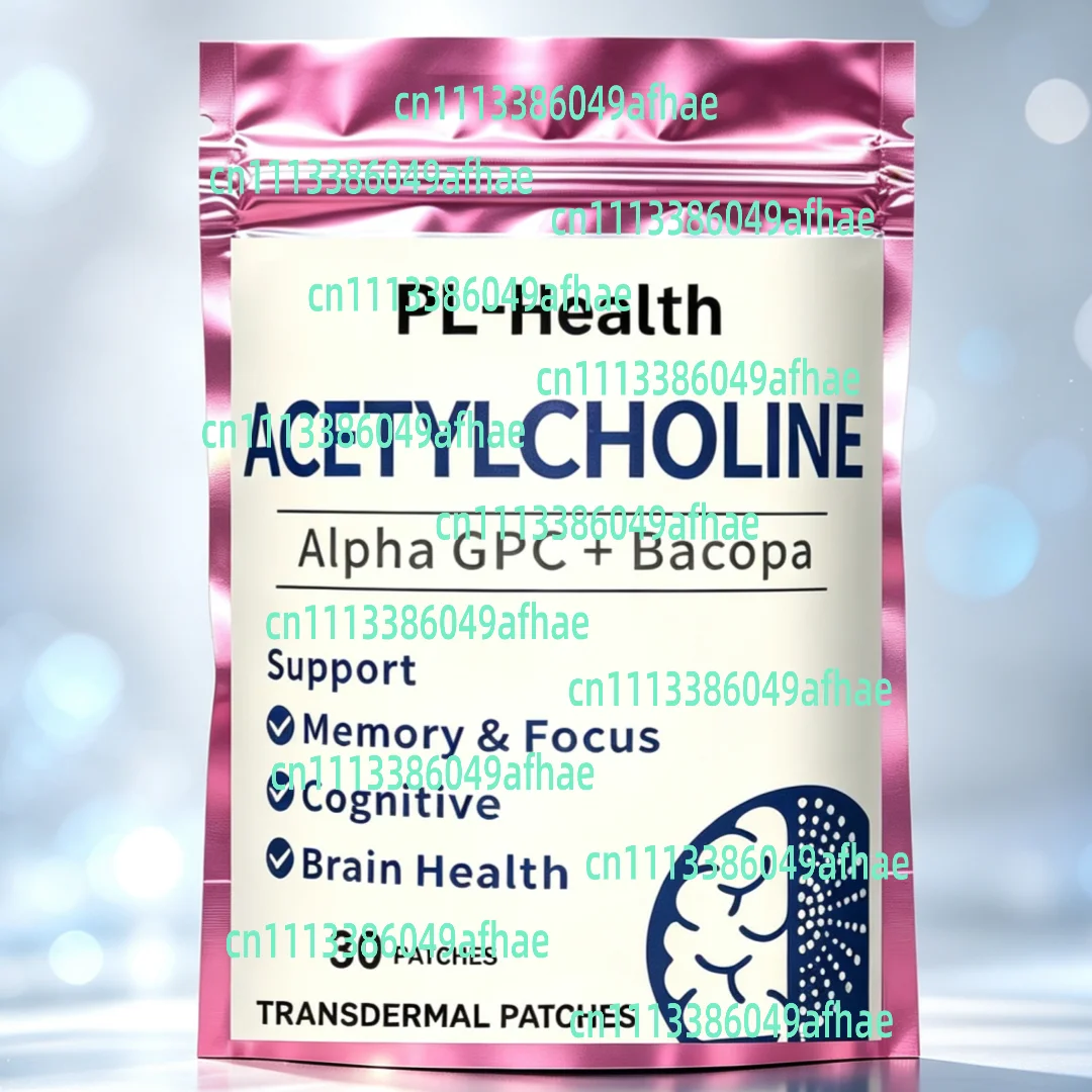 30 Patches Acetylcholine Transdermal Patches With Gpc 600mg & Bacopa - Supports Memory, & Brain
