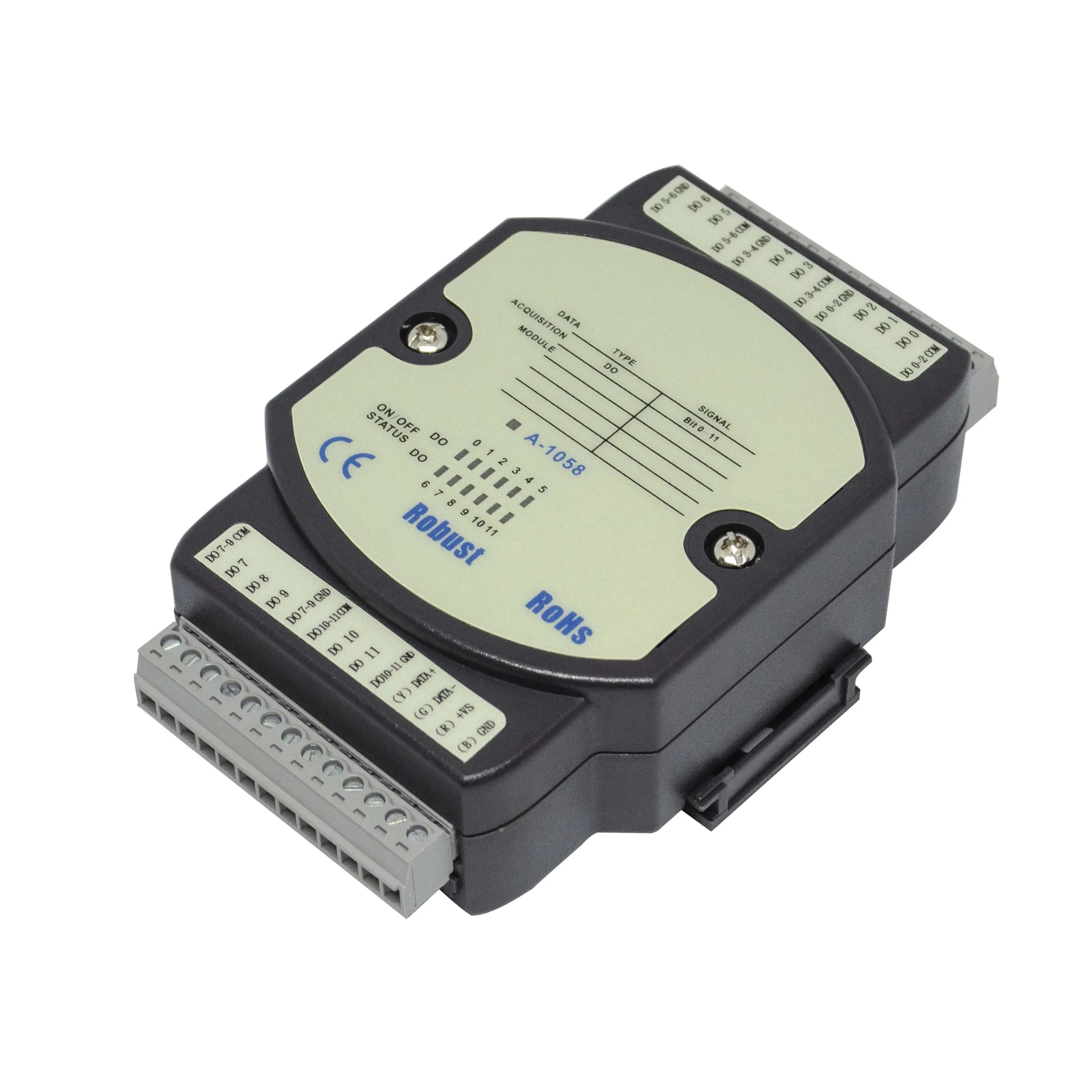 12DO Digital I/O Module with Modbus RTU RS-485 Port  (A-1058)