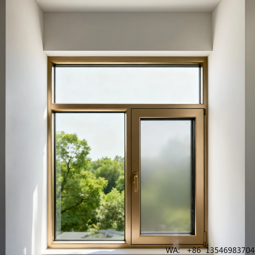 Minimalist Double Glazed Aluminum Frame Windows Thermal Break Soundproof Hurricane Horizontal Opening Swing Style Energy Star
