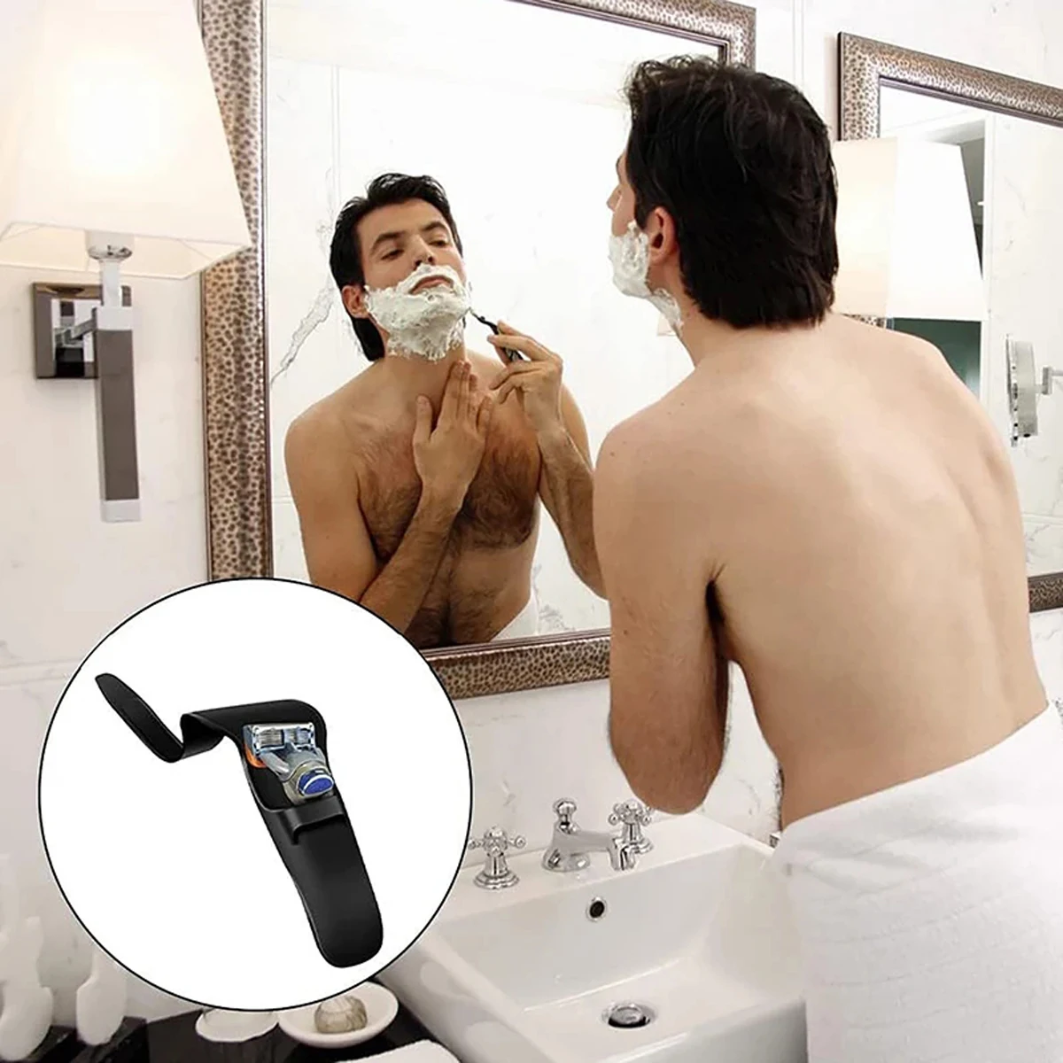 1PC Silicone Razor Portable Holder Box Manual Shaver Protector Cover Portable Waterproof Shaving Accessories Razor Storage Box C